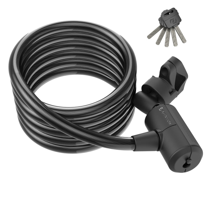 SYNCROS MASSET COIL CABLE LOCK 12x1850mm BLK